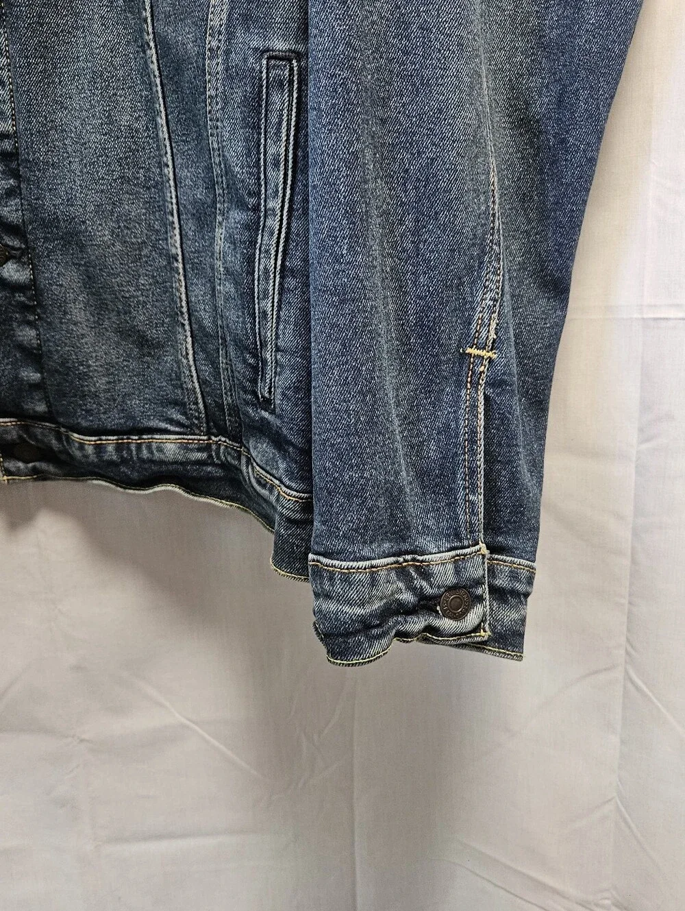Levis Men's Dark Blue Denim Trucker Jacket - Classic Jean Jacket sz 4XL